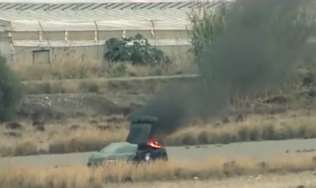 Lamborghini Gallardo boc chay o van toc tren 390 km/h hinh anh