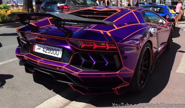 Sieu xe Aventador do cua hoang than Qatar gam ru tren pho hinh anh
