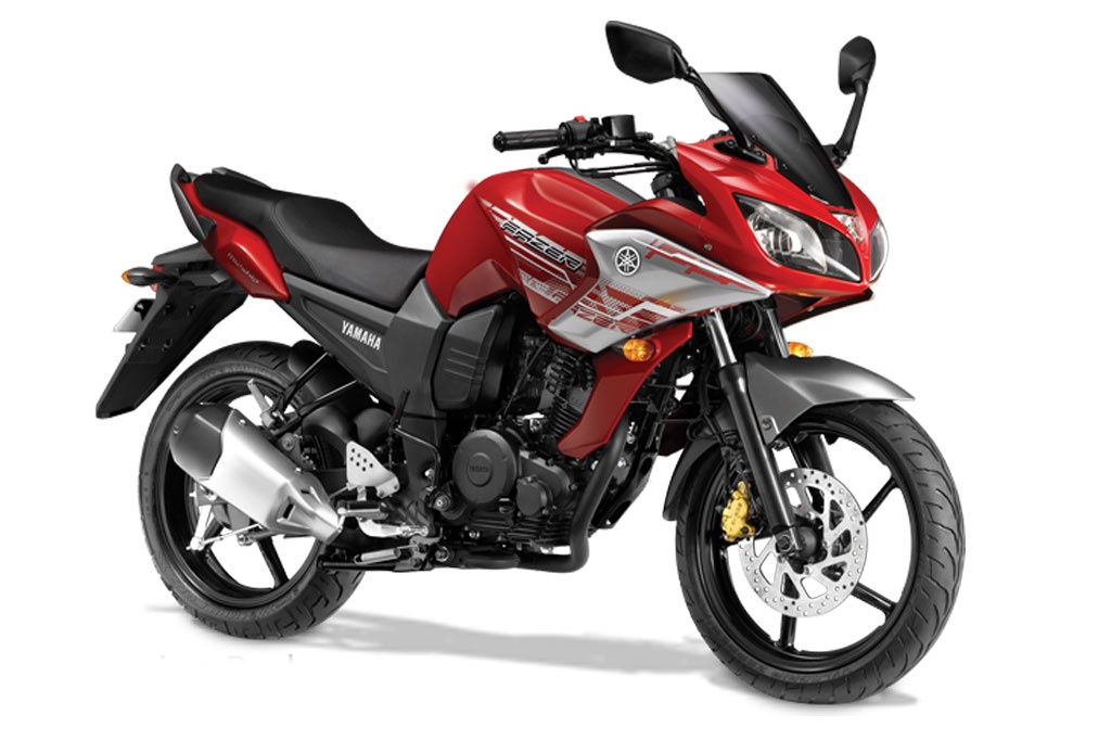 Mẫu xe Fazer với hai màu đen và đỏ mới. 