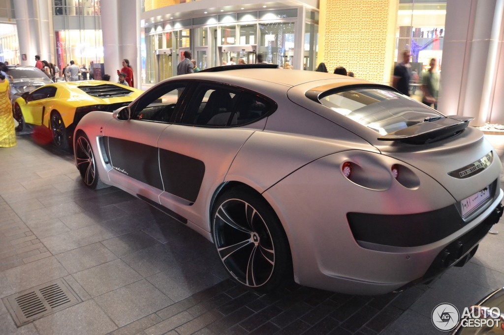 Lamborghini LP720-4 50 Anniversario và Porsche Panamera phiên bản do Gemballa phát triển xuất hiện tại Dubai. Ảnh: Autogespot.