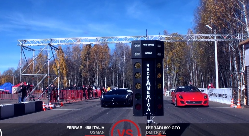 Sieu xe Ferrari 599 GTO bat bai tren duong dua hinh anh