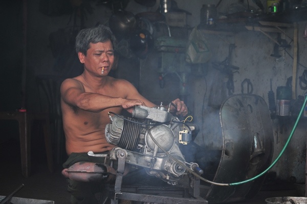 Hoàng Vespa bên “tình yêu” ông đã gắn bó suốt hơn 30 năm