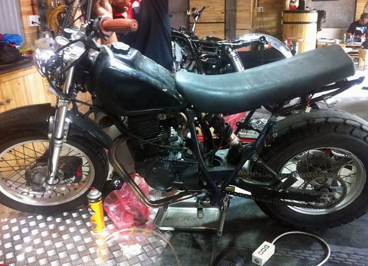 The Yamaha TW200 is a 196cc single cylinder dual-sport motorcycle manufactured by the Yamaha Motor Company. The TW200 has been in production since 1987. Its large tires cause it to be compared to the 2-wheel-drive Rokon[3] and has been called a 