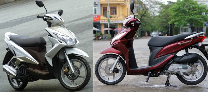 Yamaha Luvias va Honda Vision: Ke tam lang, nguoi nua can hinh anh
