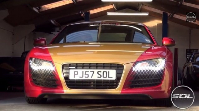 Sieu xe Audi R8 phong cach Iron Man tai London hinh anh