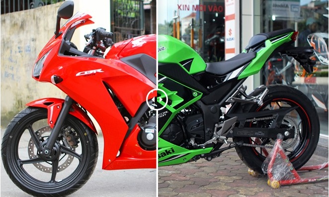 Honda CBR300R do dang Kawasaki Ninja 300 tai Ha Noi hinh anh