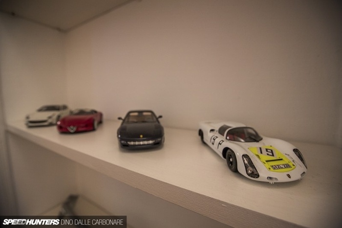 Những mô hình xe mà Gran Studio từng thiết kế, gồm đủ các hãng Fiat, Pininfarina, Giugiaro, Bertone....