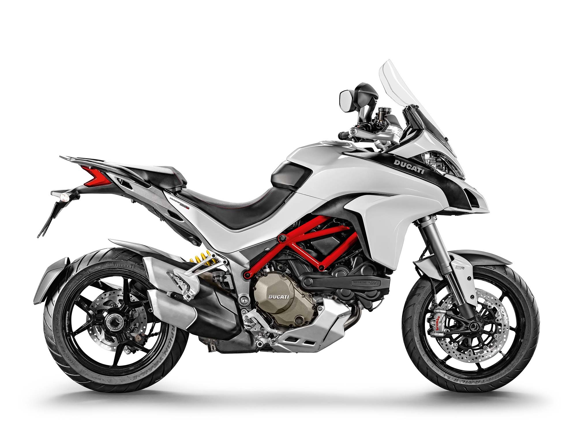 Tại triển lãm EICMA 2014, Ducati đã chính thức giới thiệu chiếc Multistrada 2015, trang bị gói hỗ trợ Bosch MSC cornering ABS. Bên cạnh đó, bộ cảm biến IMU giúp xe có thể phanh hiệu quả hơn. Multistrada còn được trang bị hệ thống Ducati Wheelie Control (DWC), giúp chiếc xe không bị nhấc bánh trong khi chạy. Tương tự như hệ thống kiểm soát lực kéo DTC, DWC cũng có 8 mức độ điều chỉnh khác nhau, cho phép lái xe lựa chọn mức độ nhấc bánh xe trong khi chạy. 