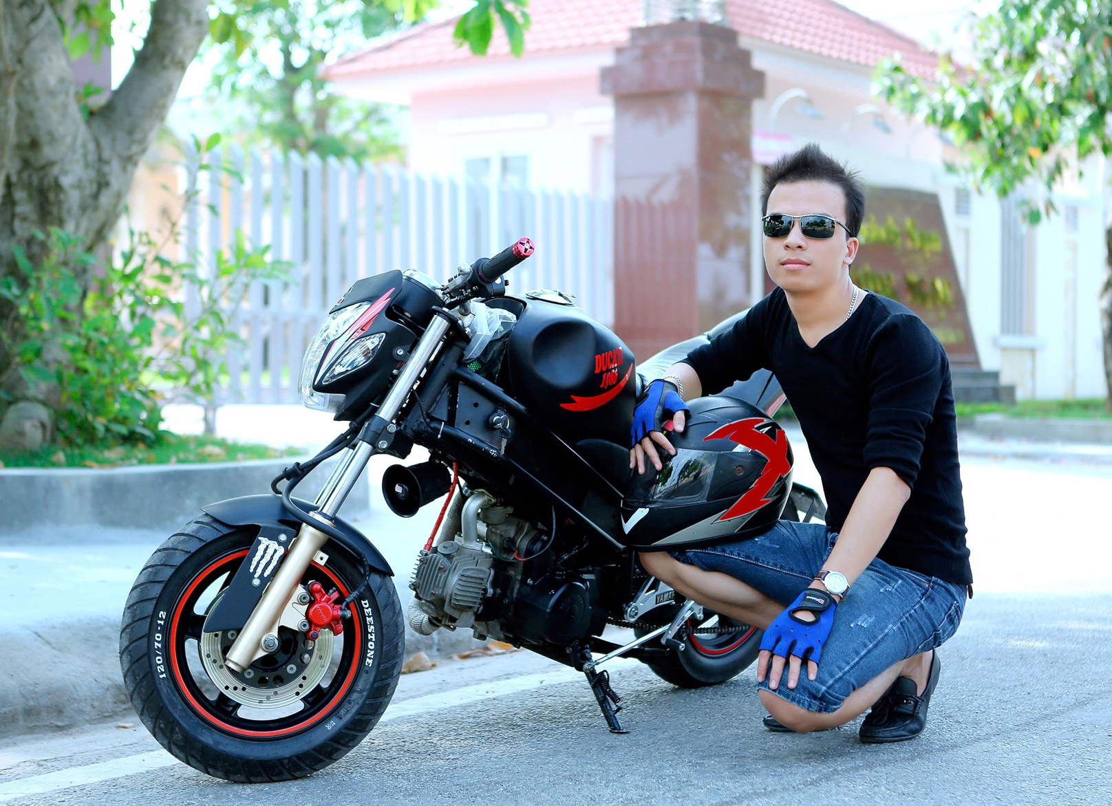 Xe tu che doc dao cua tin do Ducati tai Hai Duong hinh anh