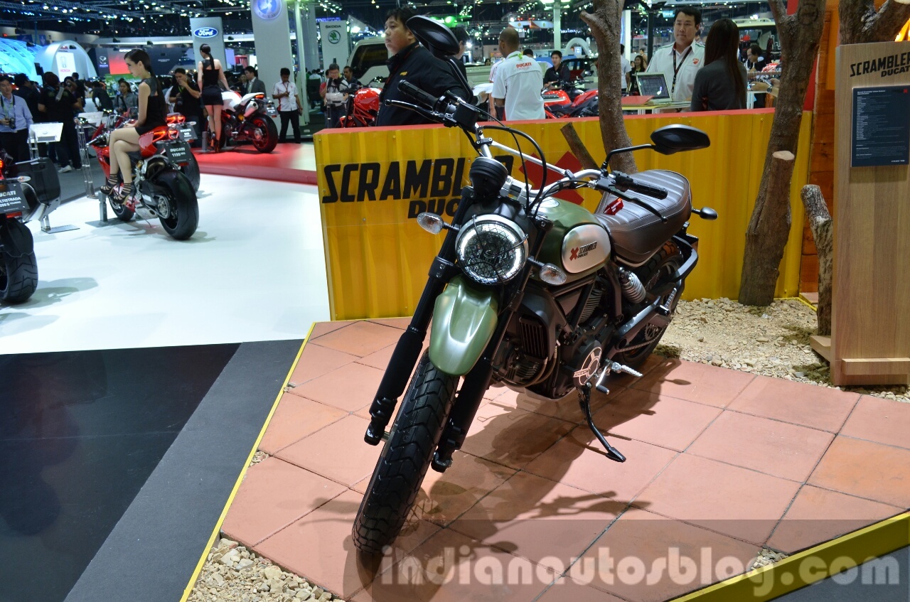 Tại sự kiện Thailand International Motor Expo 2014, hãng xe của Ý đang trưng bày mẫu xe Scrambler, với nhiều phiên bản khác nhau. Đồng thời, đại diện của hãng xe này cũng cho biết, Scrambler sẽ được sản xuất tại nhà máy của Ducati ở Thái Lan.