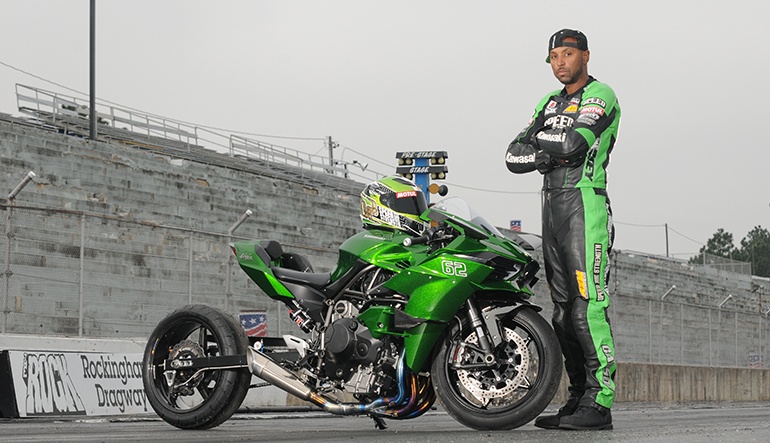 Sieu mo to Kawasaki Ninja H2R do phong cach Drag Race hinh anh