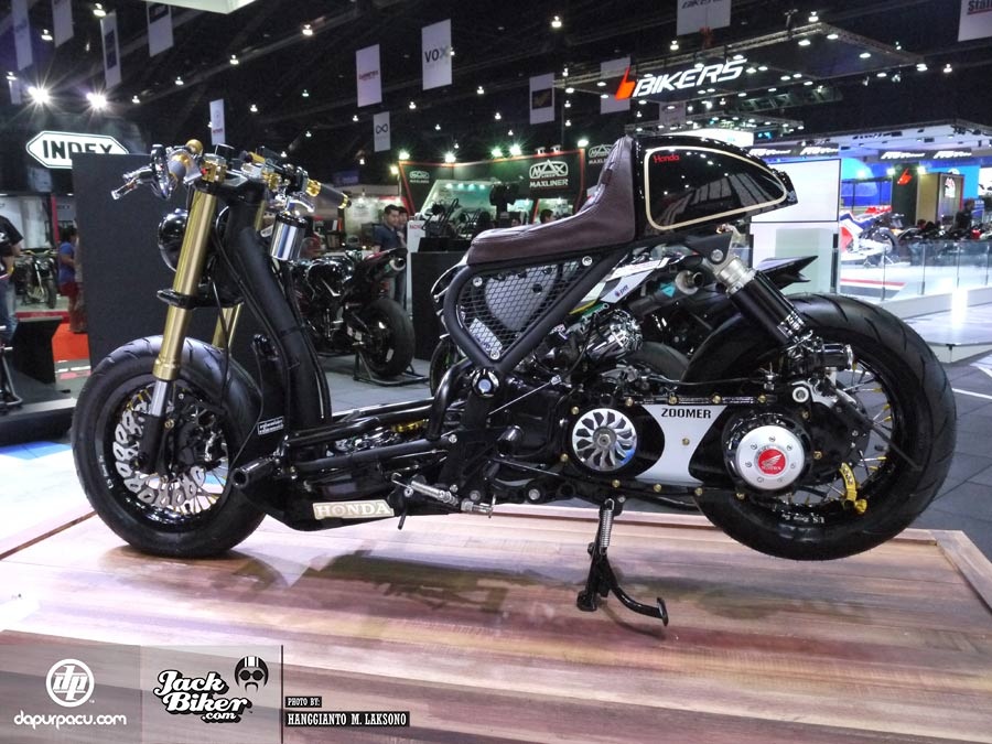 Xe tay ga Honda Zoomer do phong cach cafe racer hinh anh
