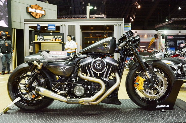 Moto Harley-Davidson do danh cho tin do Lamborghini hinh anh