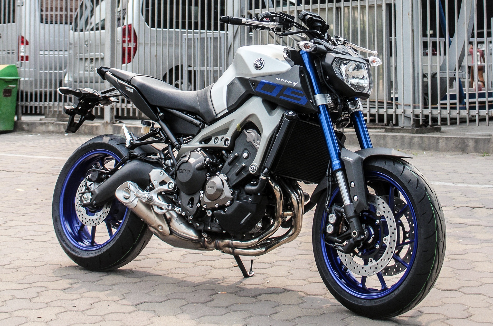 Yamaha MT-09 được nhập khẩu bởi một đại lý kinh doanh xe tư nhân. Ảnh: Linh Linh