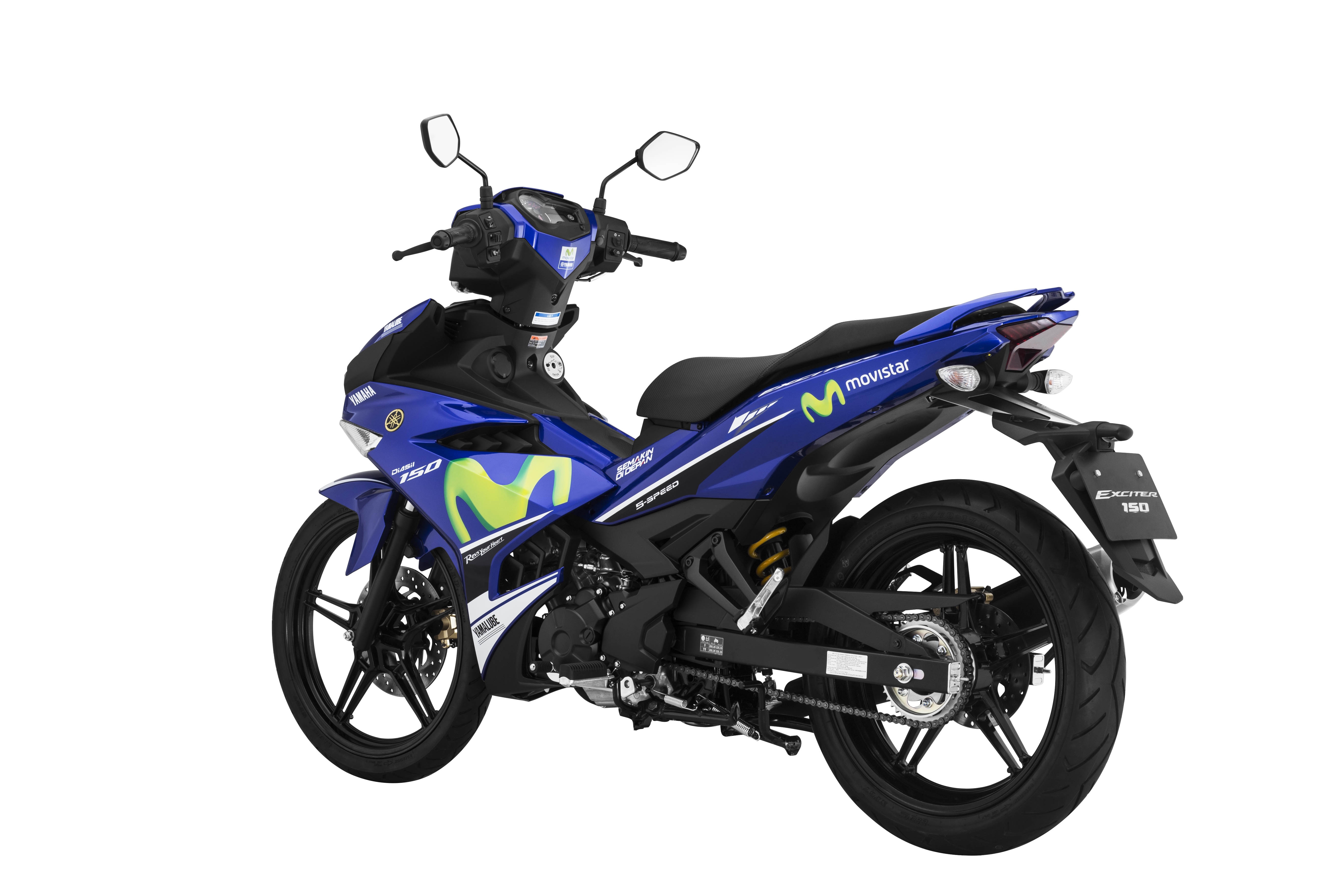 Thông số kỹ thuật của Exciter 150 Movistar không thay đổi so với các phiên bản khác. Ảnh: Yamaha-motor