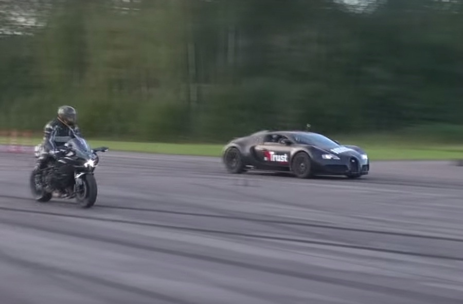 Kawasaki Ninja H2 tiep tuc ha guc Bugatti Veyron hinh anh