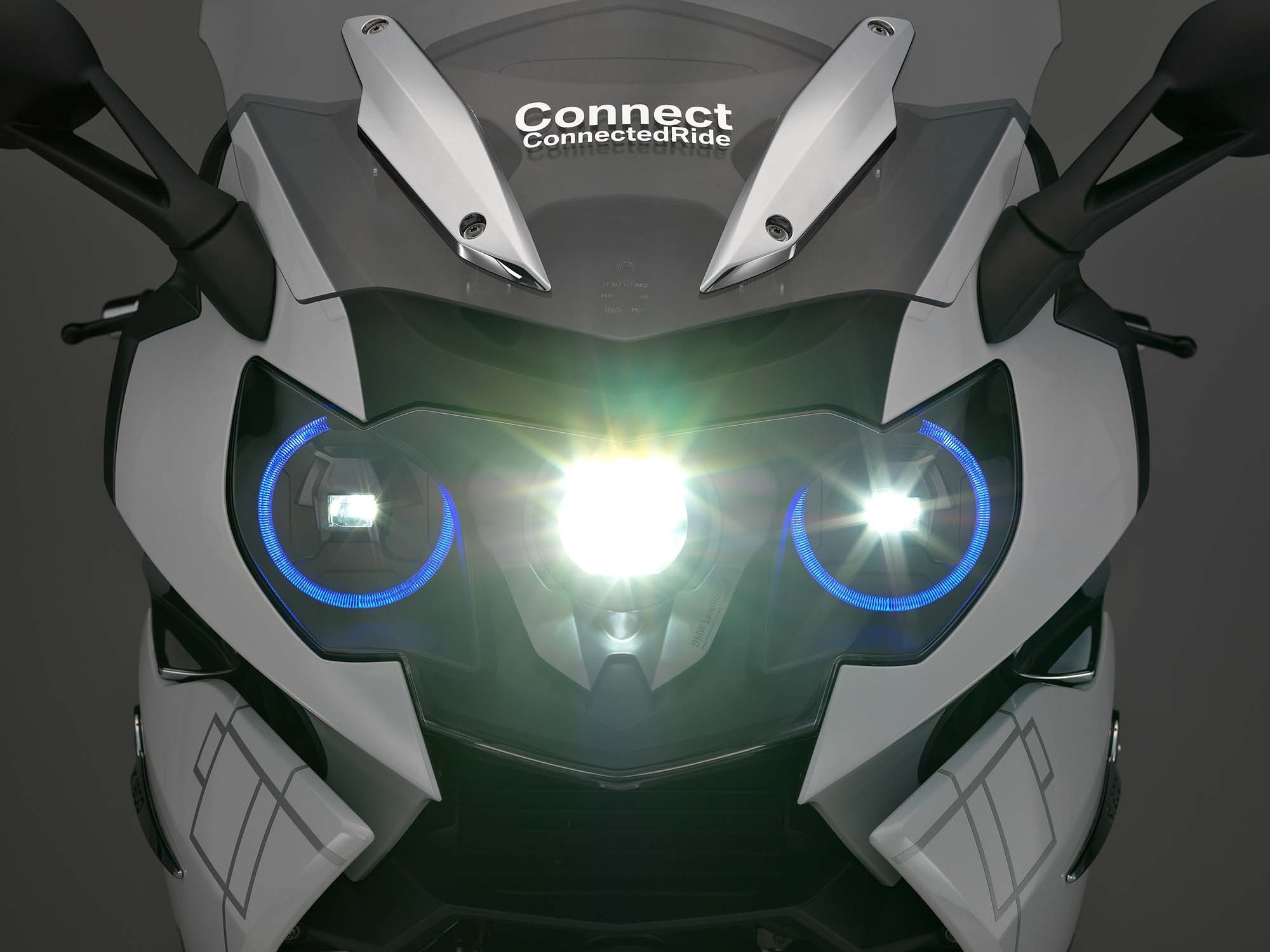 BMW trang bi den pha laser cho moto hinh anh
