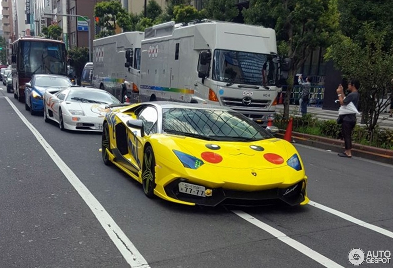 Lamborghini Aventador phong cach Pokemon tai Nhat Ban hinh anh