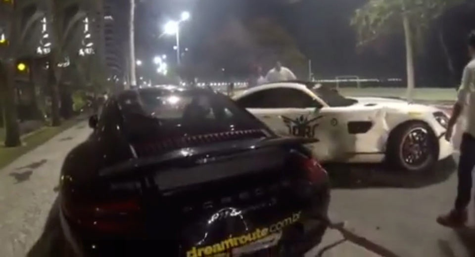 Mercedes-AMG GT dam Porsche 911 va Ferrari 458 Italia hinh anh