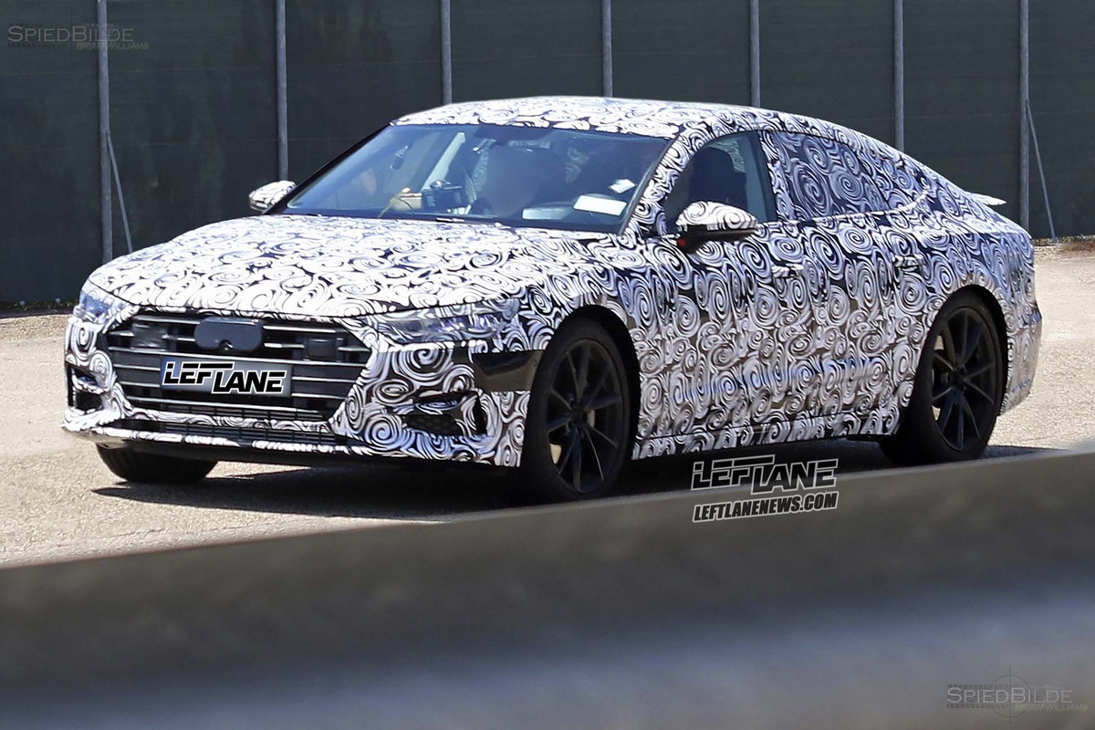Audi A7 2018 xuat hien tren duong chay thu hinh anh