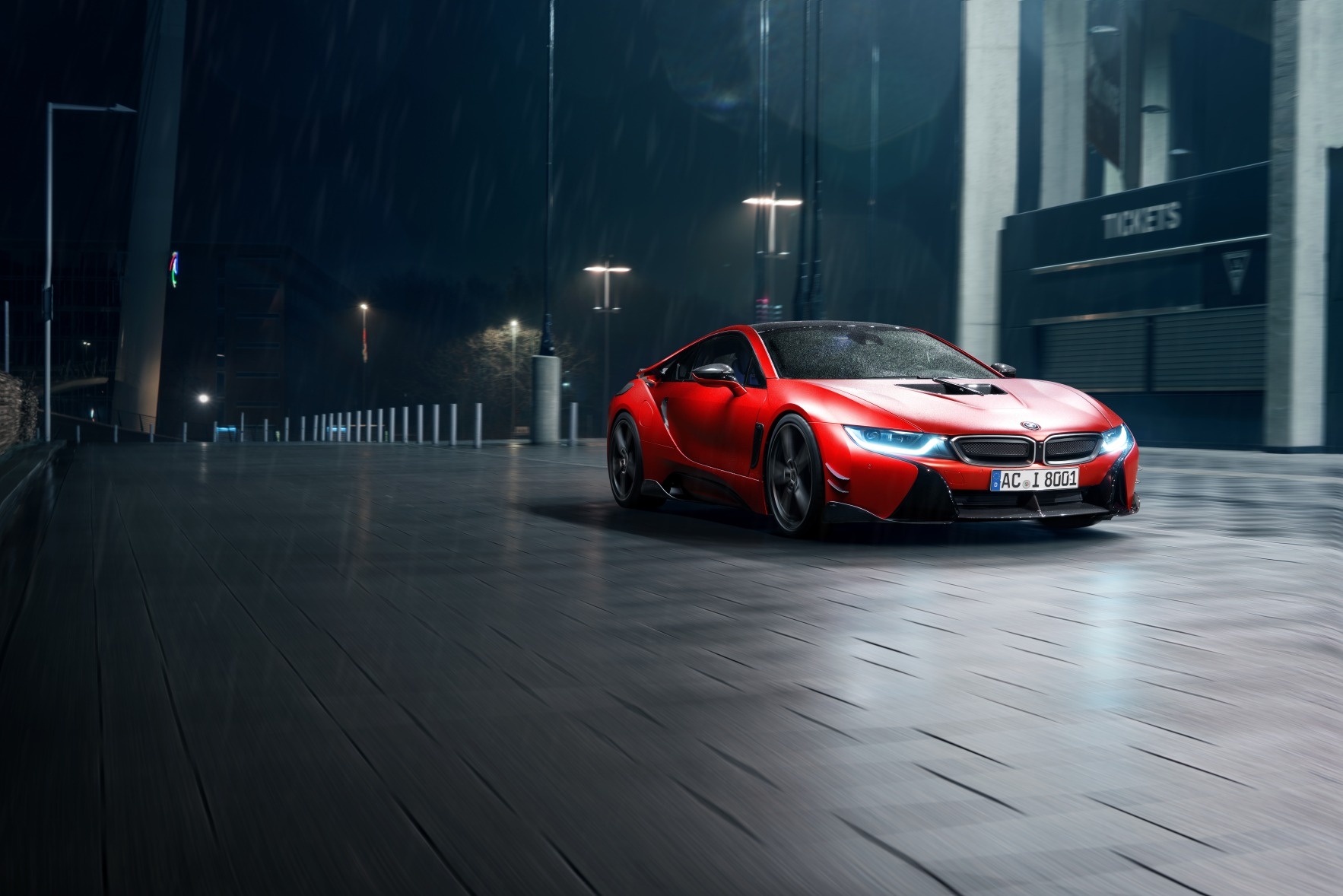 BMW i8 mau do do anh 6