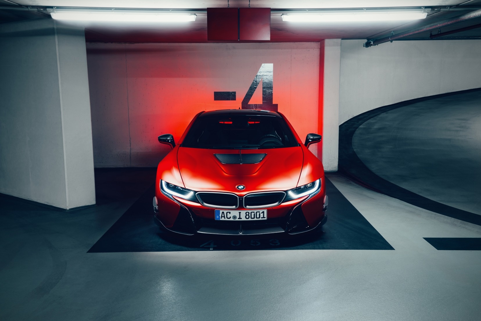 BMW i8 mau do do anh 3