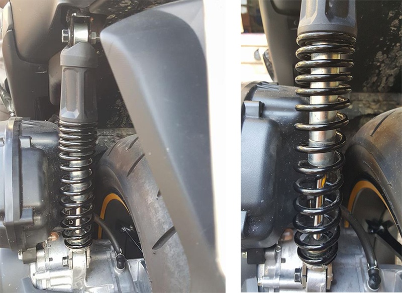 Yamaha NVX lỗi giảm xóc sau ảnh 1 Yamaha NVX loi giam xoc sau anh 1