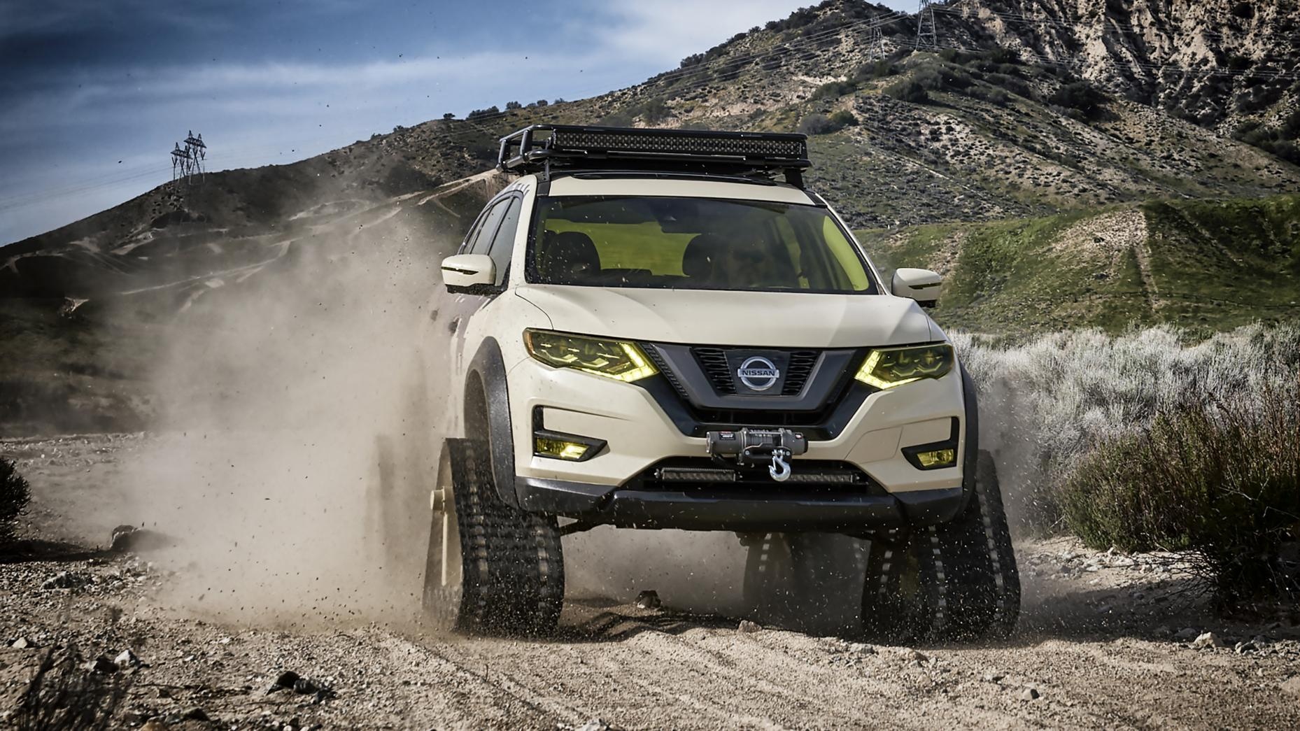 Nissan X Trail lắp bánh xích ảnh 2 Nissan X Trail lap banh xich anh 2