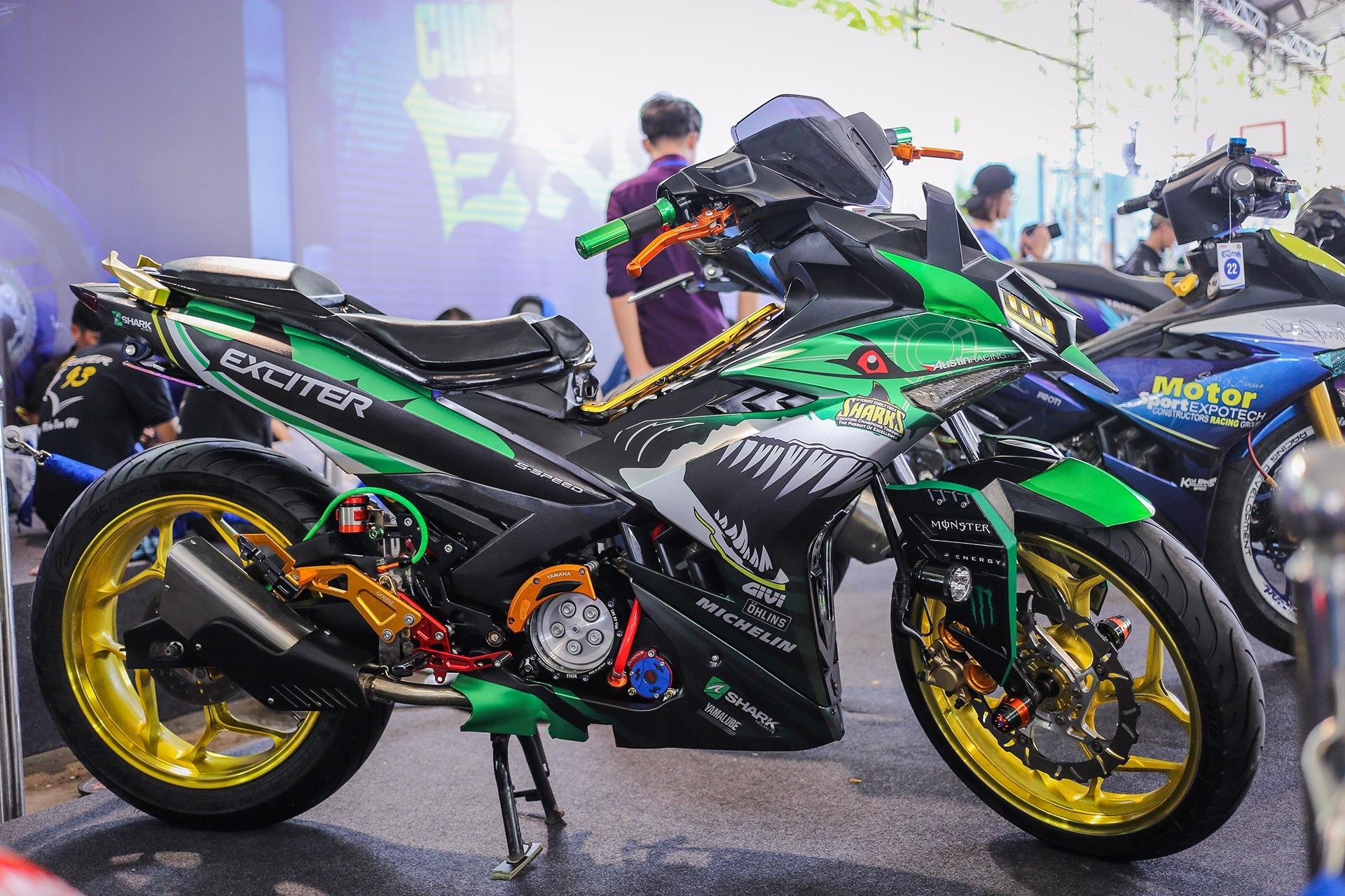 Exciter 150 do tem ca map, gan nhieu do choi hinh anh