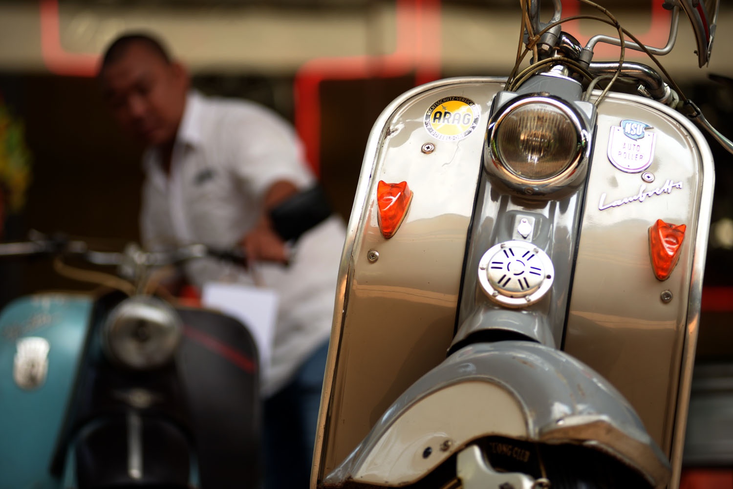 Chiếc Lambretta LD 150 sản xuất từ năm 1955 cũng là mẫu xe nguyên bản được coi là có một không hai tại Việt Nam.