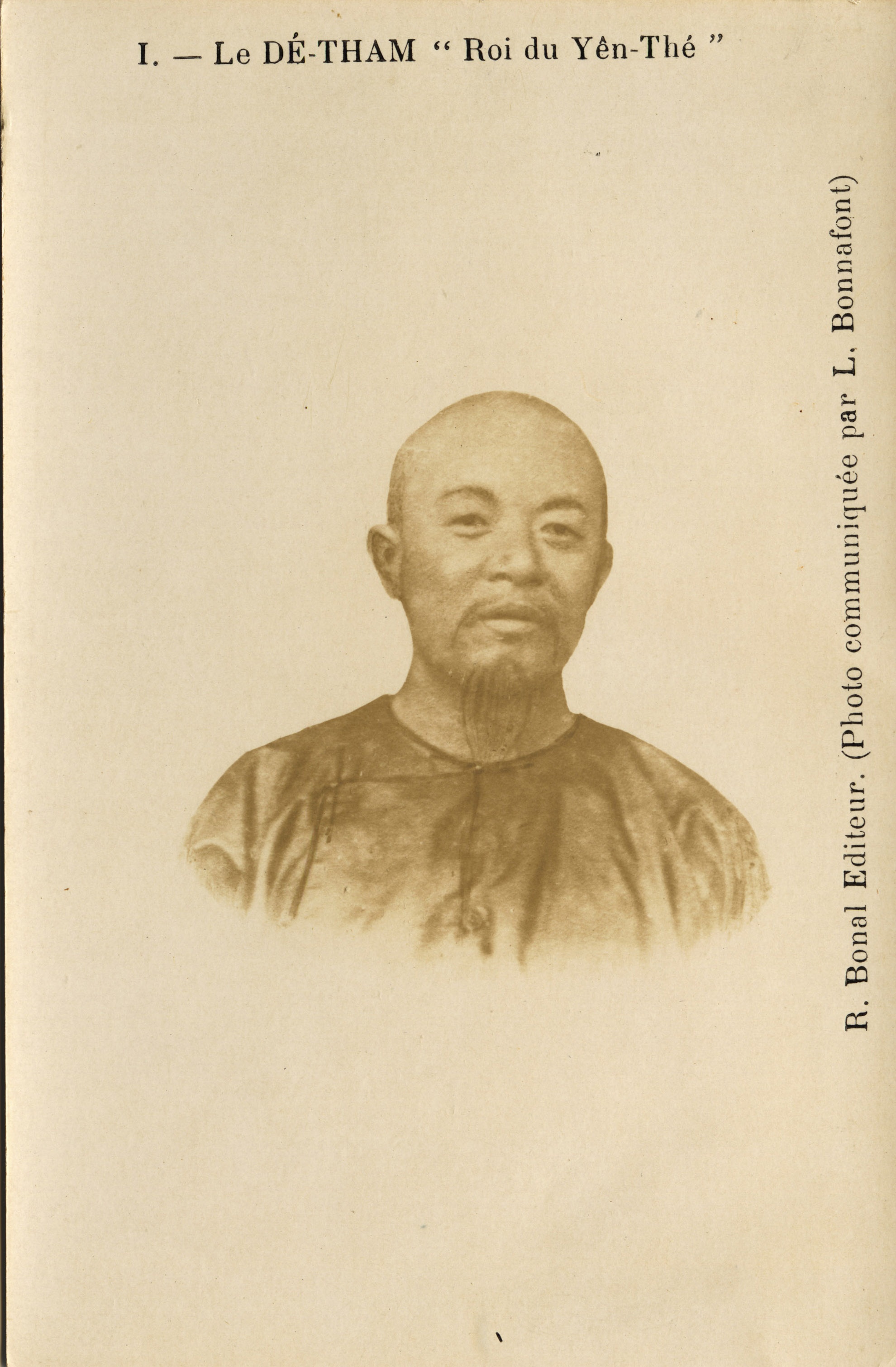 Bưu ảnh hiếm chân dung Hoàng Hoa Thám.