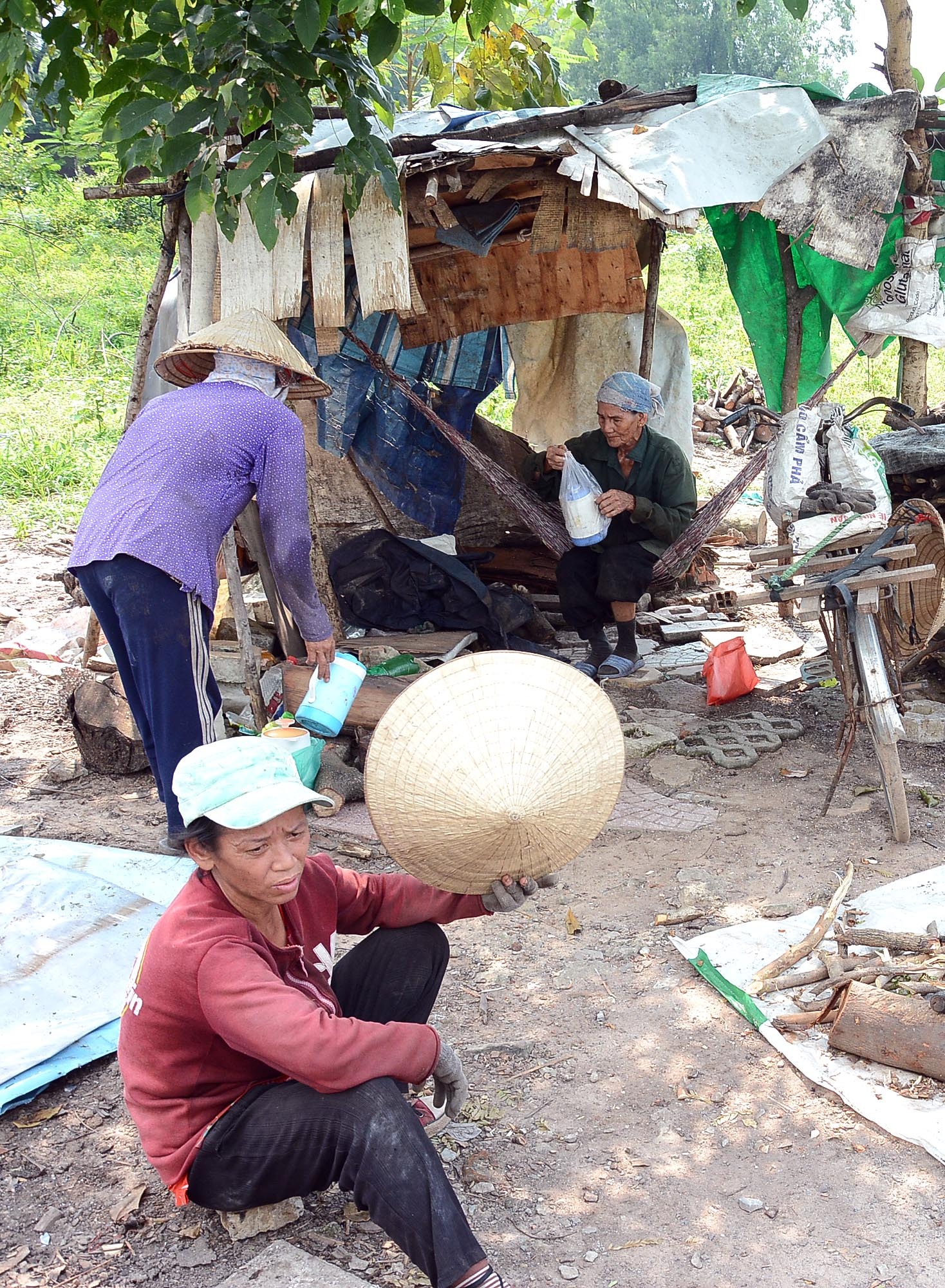 Cũng như Bà Hai, những người mót củi ở đây đều có hoàn cảnh khó khăn. Họ là những người dân nghèo, không được ăn học, không có bằng cấp hay nghề nghiệp ổn định nào nên đành chấp nhận bám trụ với nghề để mưu sinh. 