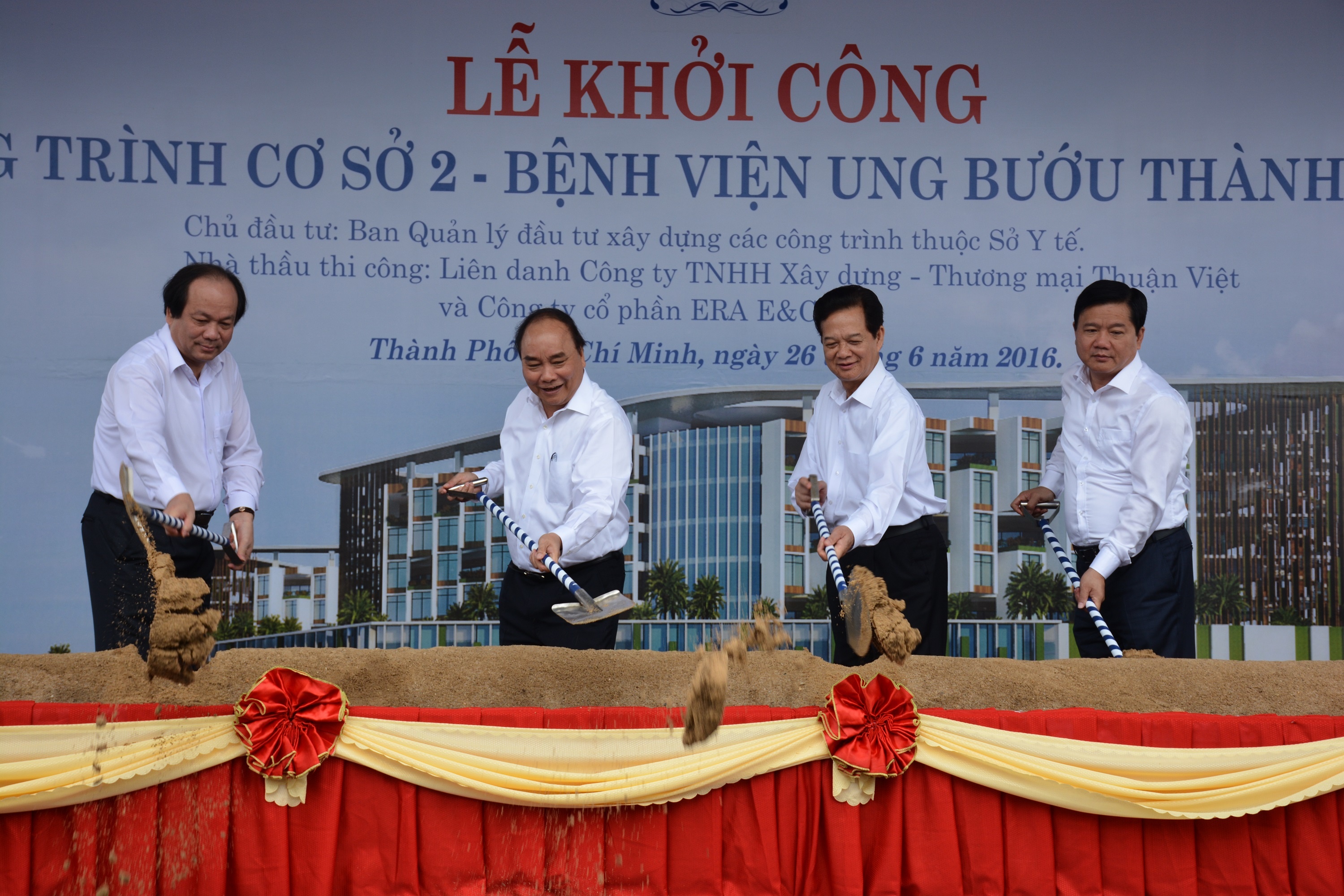 Khoi cong benh vien Ung buou 1000 giuong anh 1