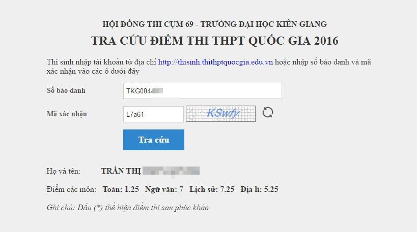 tra cứu điểm thi đại học 2016 ảnh 2 tra cuu diem thi dai hoc 2016 anh 2