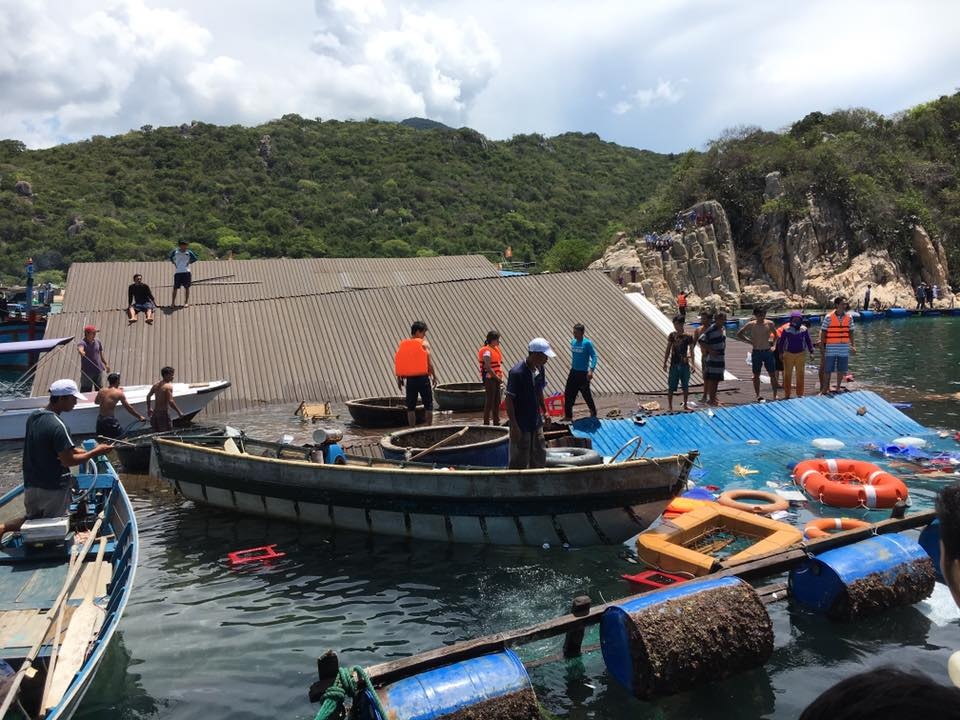 Nha hang be chim tren vinh Vinh Hy hinh anh