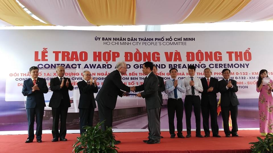 Khoi cong xay dung nha ga Ben Thanh anh 1