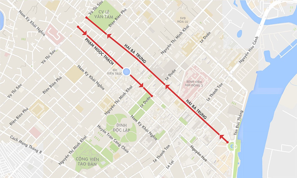 Nhieu tuyen duong Sai Gon thanh 1 chieu anh 3