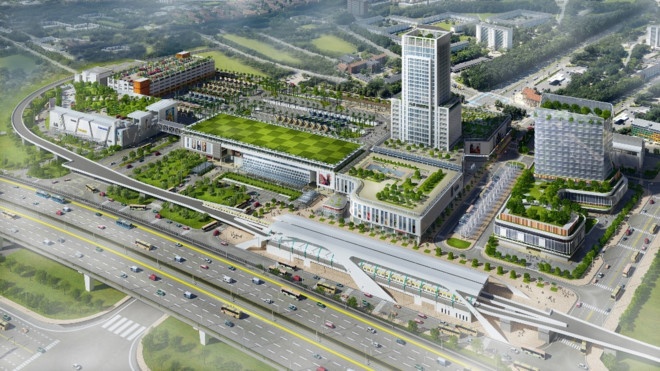 Khoi cong xay Ben xe mien Dong moi rong gap 3 ben xe hien huu hinh anh