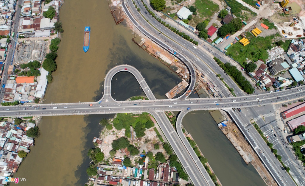 Khánh thành nhánh cầu Nguyễn Văn Cừ ảnh 2 Khanh thanh nhanh cau Nguyen Van Cu anh 2