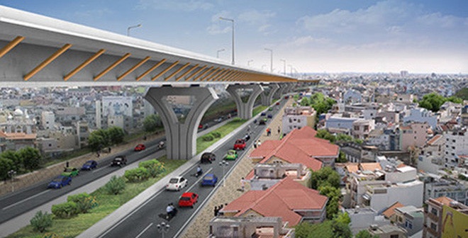 Xay duong tren cao tu san bay Tan Son Nhat ra Hoang Van Thu hinh anh