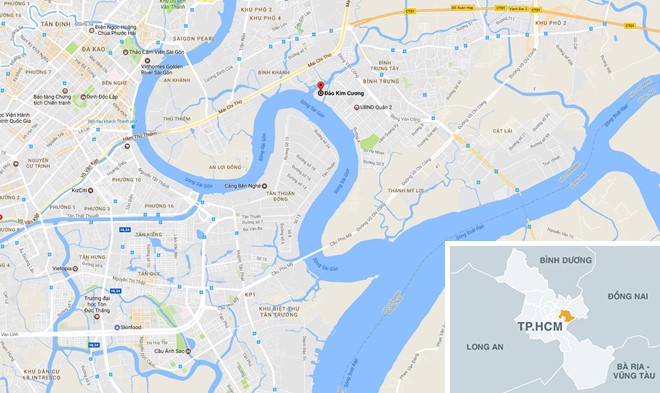 Khởi công cầu qua đảo Kim Cương ảnh 2 Khoi cong cau qua dao Kim Cuong anh 2