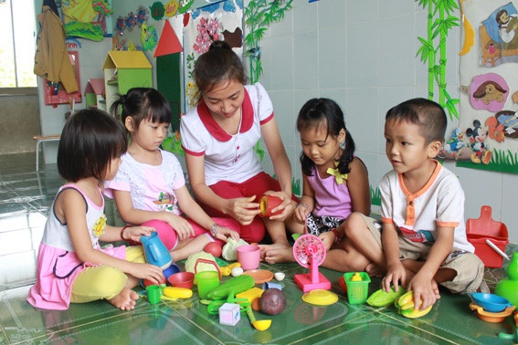 Hỗ trợ giáo viên mầm non ảnh 1 Ho tro giao vien mam non anh 1