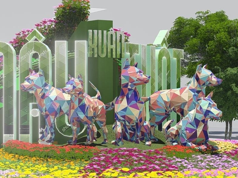 Phoi canh hinh anh duong hoa Nguyen Hue tet Mau Tuat 2018 hinh anh