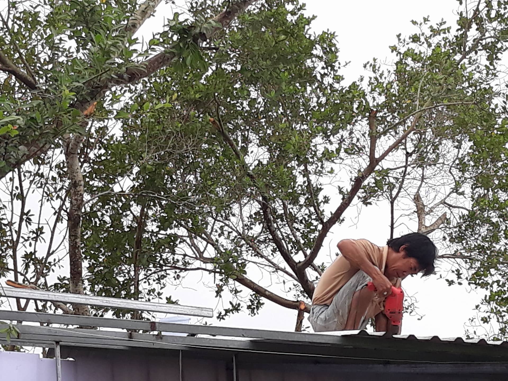 Tháo dỡ nhà chống bão ảnh 1 Thao do nha chong bao anh 1