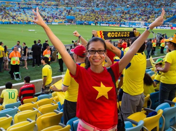 Nhung lan co Viet Nam xuat hien tren khan dai World Cup 2014 hinh anh