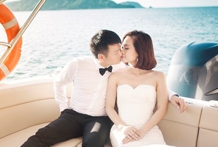 Anh cuoi lang man cua Van Quyen va co dau xinh dep hinh anh