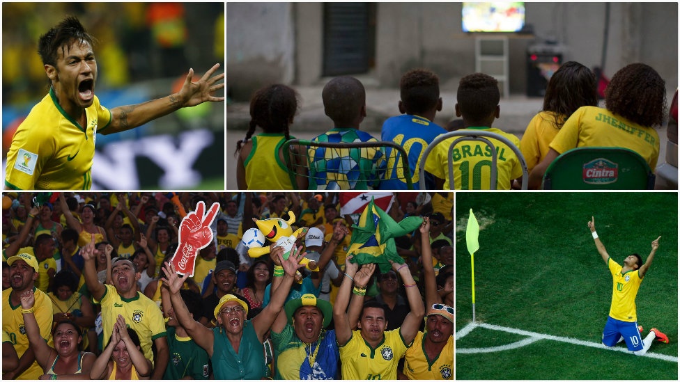 Worship. The tournament's hosts Brazil - five-time World Cup winners - pin their hopes on striker Neymar and cruise through the group stage as public adoration for the poster boy shows no sign of ending.