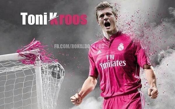 Hinh anh Kroos khoac ao Real tran ngap tren mang xa hoi hinh anh