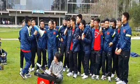 U19 Viet Nam hat ca khuc 