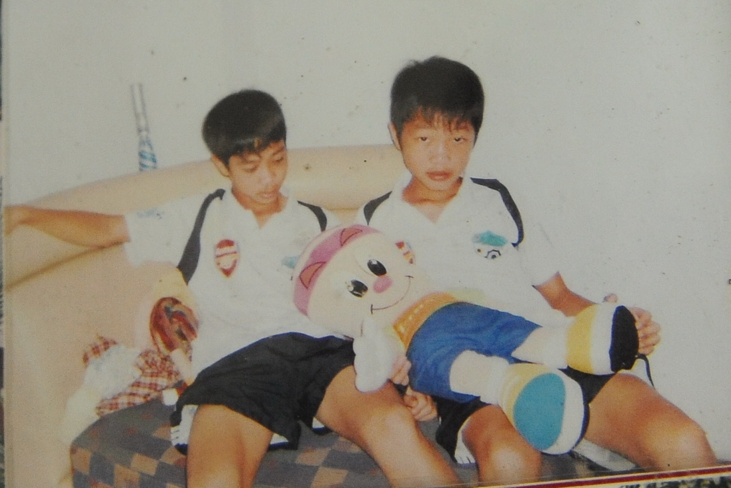 Hinh anh ngo nghinh cua Cong Phuong, Xuan Truong 6 nam truoc hinh anh